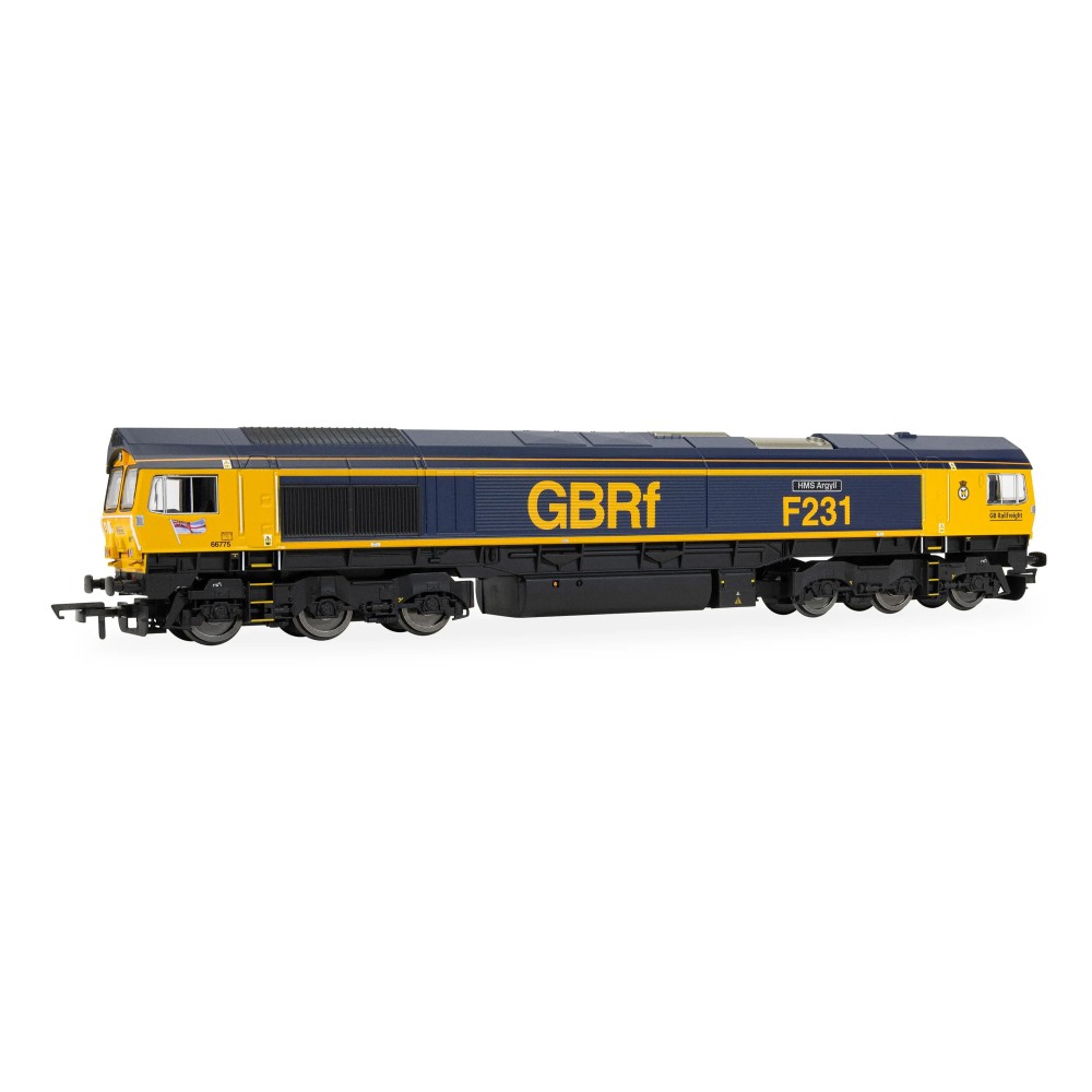 Hornby R30534 RailRoad GBRf - Class 66 - 66775 HMS Argyll Diesel Locomotive - Era 11