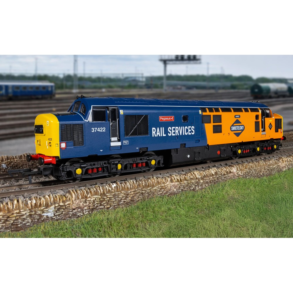 Hornby R30544 RailRoad Rail Services - Class 37 - Pegasus 37422 Diesel Locomotive - Era 11