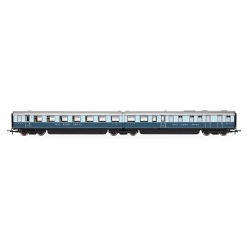 Hornby R40479 LNER West Riding Limited Open Third & Kitchen Third Articulated Coach Pack - Era 3 OO Scale