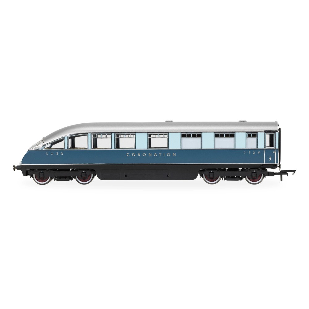 Hornby R40481 LNER Coronation Observation Car Coach 1729 The One Collection - Era 3 OO Scale