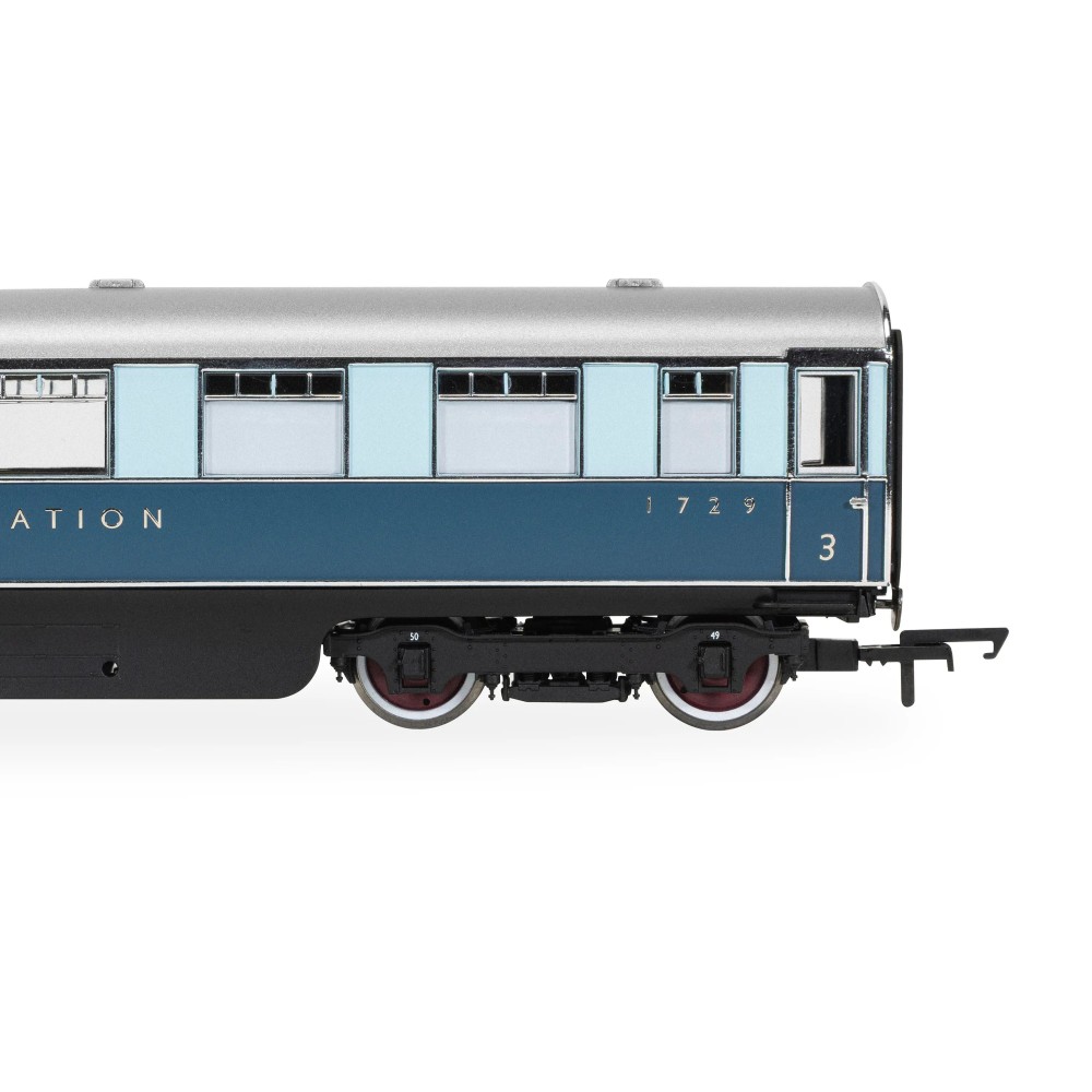 Hornby R40481 LNER Coronation Observation Car Coach 1729 The One Collection - Era 3 OO Scale
