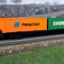 Hornby R60360 RailRoad BR FFA Container Wagon with 2 x 30 ft Containers - Era 11 OO Scale