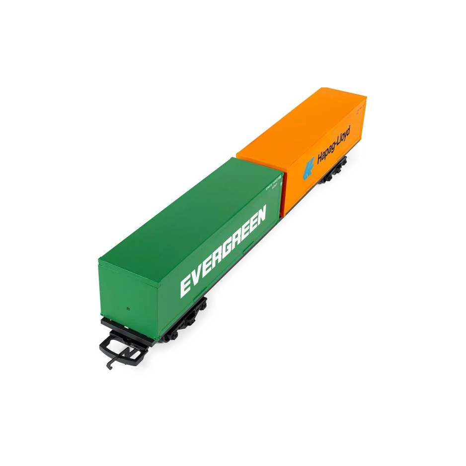 Hornby R60360 RailRoad BR FFA Container Wagon with 2 x 30 ft Containers - Era 11 OO Scale