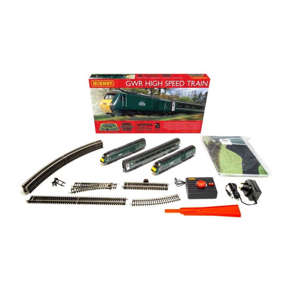 HORNBY R1230S GWR Class 43 High Speed Train Starter Set - OO GAUGE DCC READY