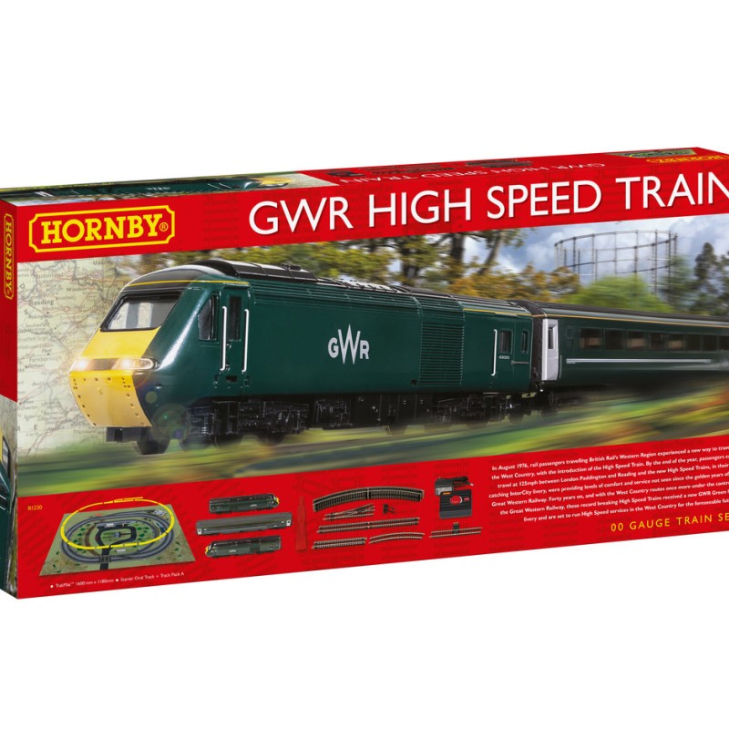 HORNBY R1230S GWR Class 43 High Speed Train Starter Set - OO GAUGE DCC READY