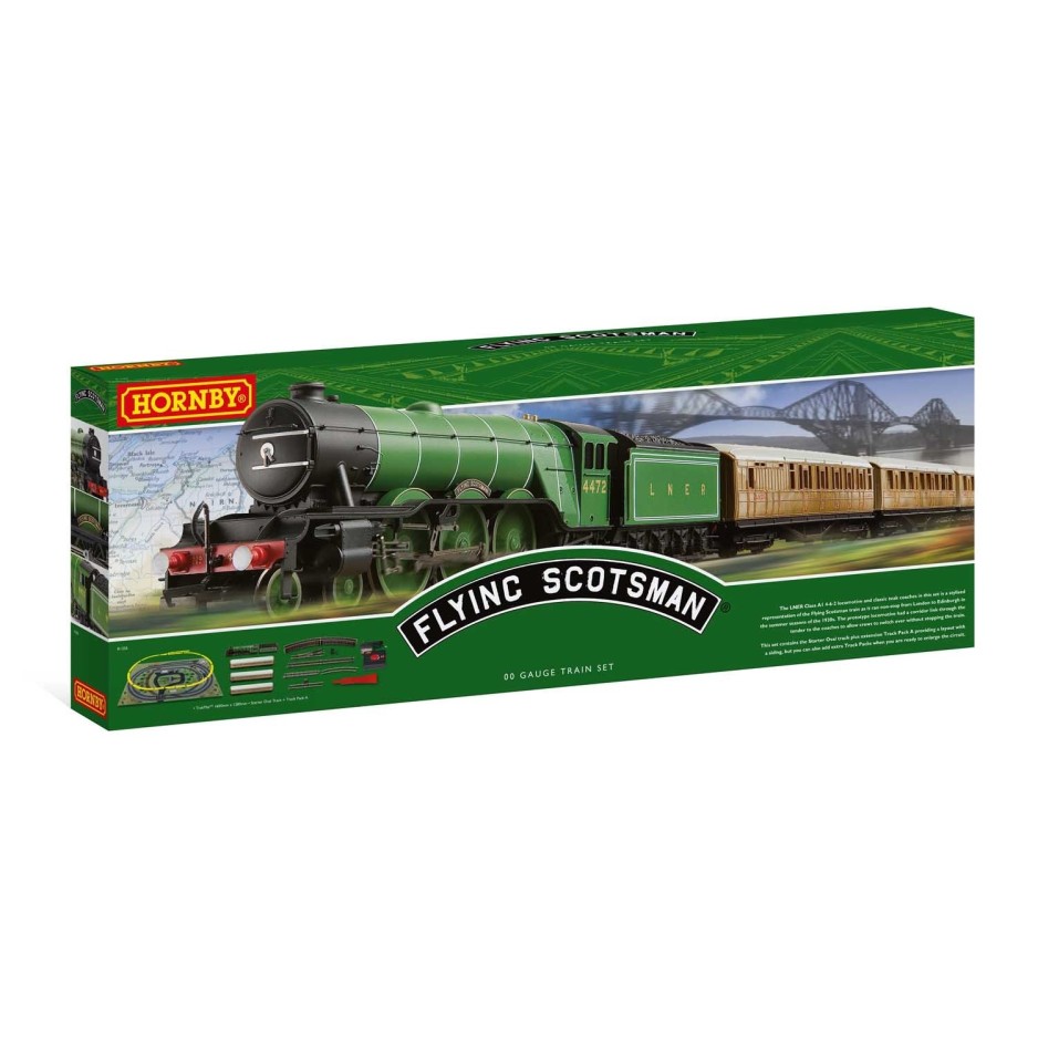 HORNBY R1255M THE FLYING SCOTSMAN LNER 4-6-2 TRAIN SET OO GAUGE DCC READY