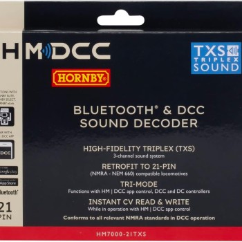 HORNBY R7322  HM7000-21TXS Bluetooth & DCC Sound Decoder - 21Pin
