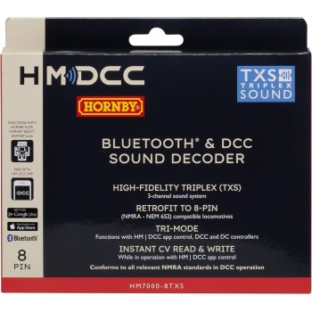 HORNBY R7336 HM7000-8TXS Bluetooth & DCC Sound Decoder - 8Pin