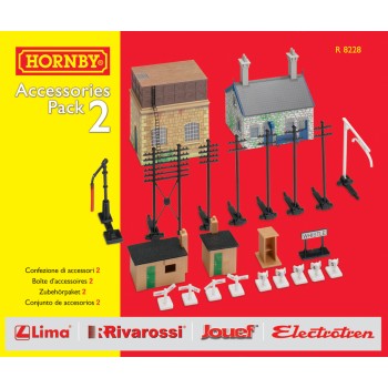 HORNBY R8228 Building Extension Pack 2 Scenery - OO GAUGE