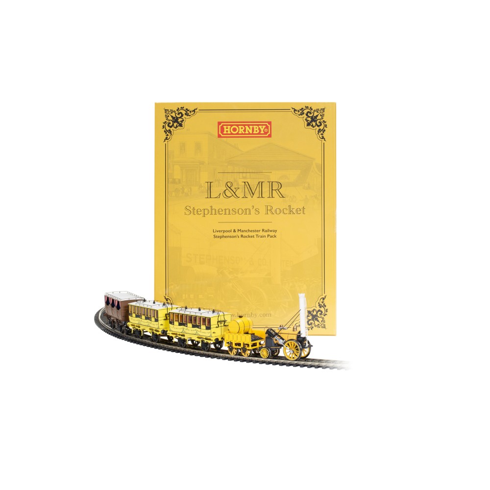 Hornby R30090 Liverpool & Manchester Railway Stephenson's Rocket Train Pack - Era 1