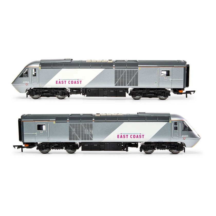 Hornby R30099 East Coast Trains Class 43 HST Power Cars 43314 And 43315 Train Pack - Era 11 DCC Ready OO Scale