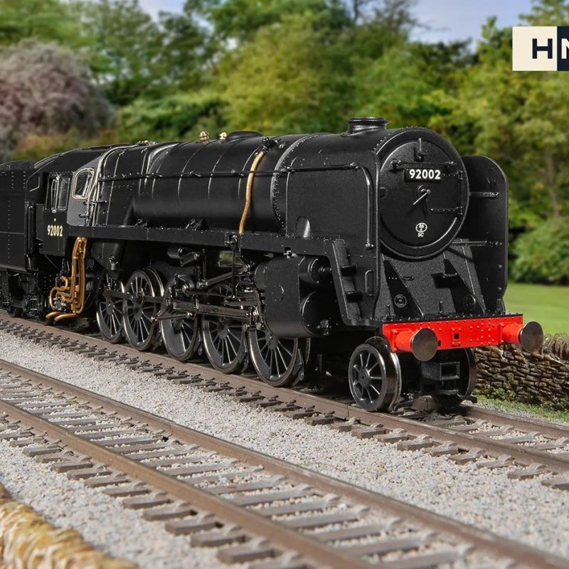 Hornby R30132TXS BR Class 9F 2-10-0 Steam Locomotive 92002 Digital sound fitted - Era 4