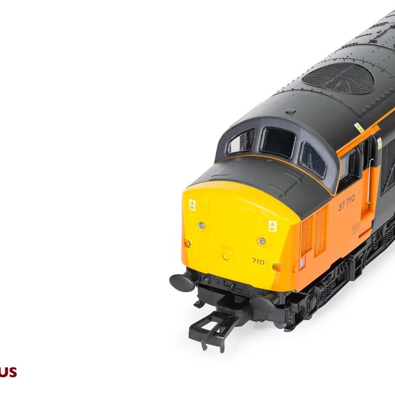 Hornby R30188 Railroad Plus Loadhaul Class 37 Co-Co 37710 Diesel Locomotive - Era 8 