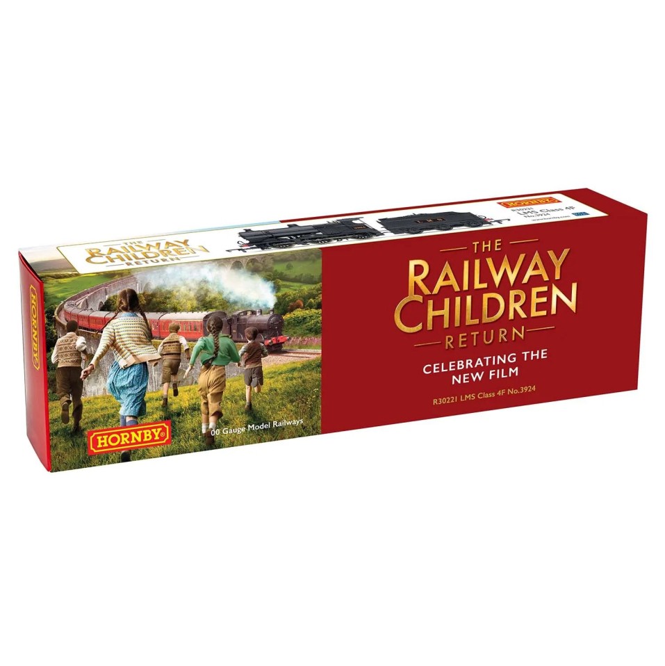 Hornby R30221 LMS Class 4F Steam Loco No 43924 - The Railway Children Return - Era 3 - OO Scale