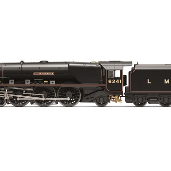 Hornby R3681 LMS Princess Coronation Class Steam Loco 4-6-2 6241 City of Edinburgh - Era 3 OO Scale