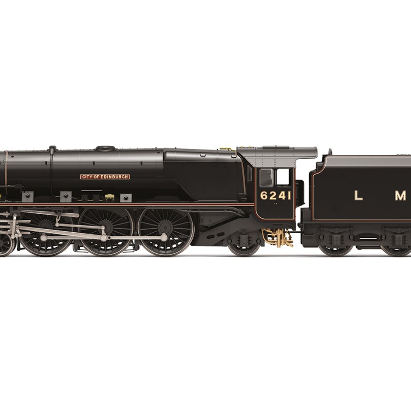 Hornby R3681 LMS Princess Coronation Class Steam Loco 4-6-2 6241 City of Edinburgh - Era 3 OO Scale