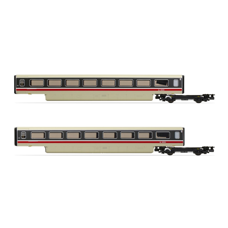 Hornby R40013 BR Class 370 Advanced Passenger Train 2 Car TU Coach Pack 48303 + 48304 - Era 7 OO Scale