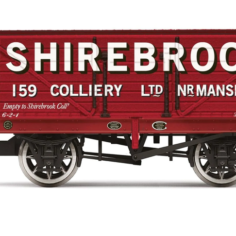 Hornby R60097 7 Plank Wagon Shirebrook - Era 3 OO Scale