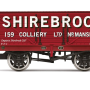 Hornby R60097 7 Plank Wagon Shirebrook - Era 3 OO Scale