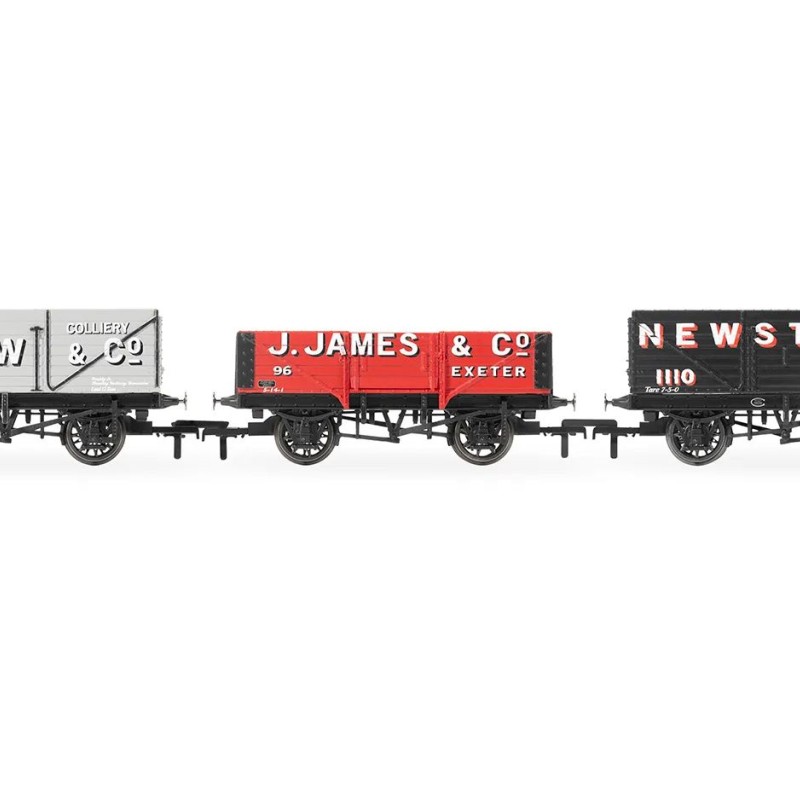 Hornby R60103 Triple Wagon Pack - B.W & Co J. James & Co & Newstead Colliery - Era 3