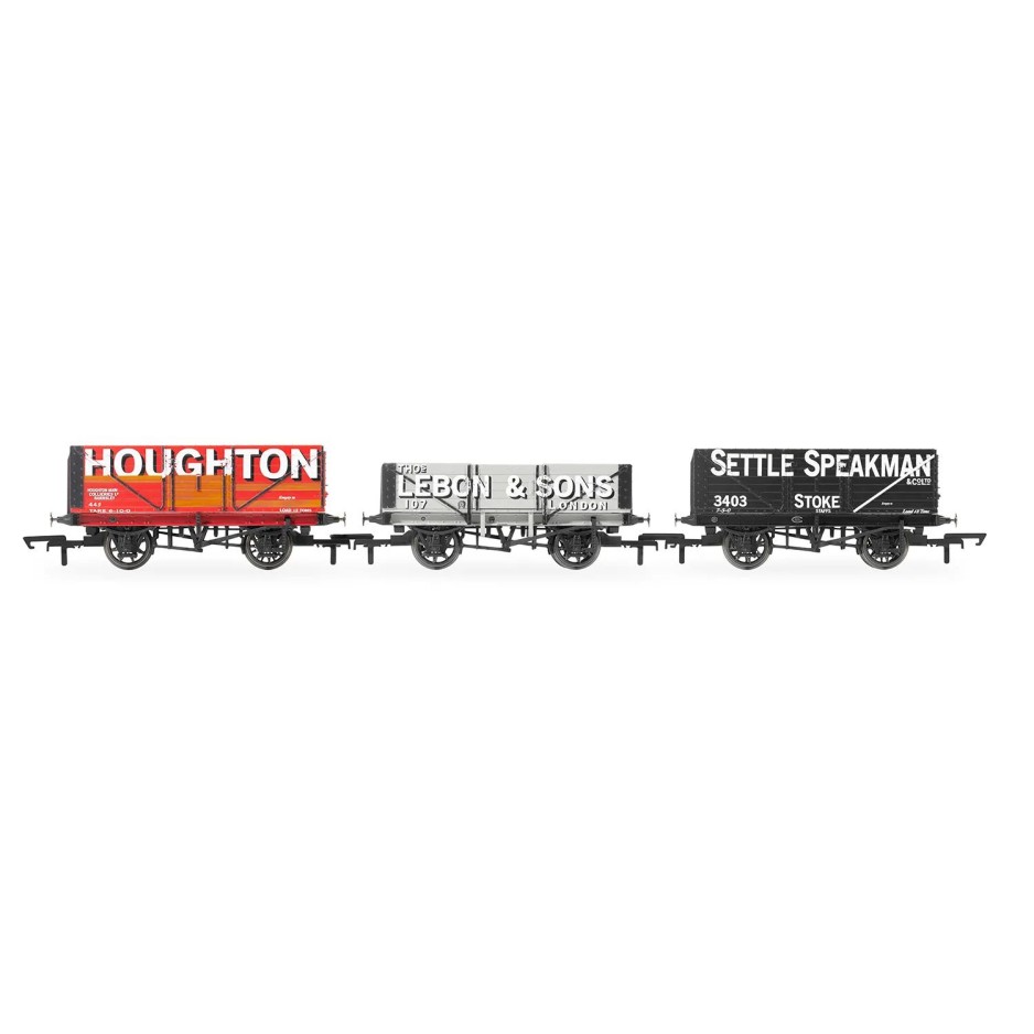 Hornby R60116 Triple Wagon Pack - Houghton Main - Thos Lebon & Sons - Settle Speakman - Era 3