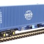 Hornby R60132 Touax KFA Container Wagon with 1 x 20 ft & 1 x 40 ft Containers - Era 11 OO Scale
