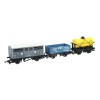 Hornby R60135 RailRoad Triple Wagon Pack LWB Open Wagon + Brake Van + SWB Wagon - Era 3