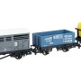 Hornby R60135 RailRoad Triple Wagon Pack LWB Open Wagon + Brake Van + SWB Wagon - Era 3