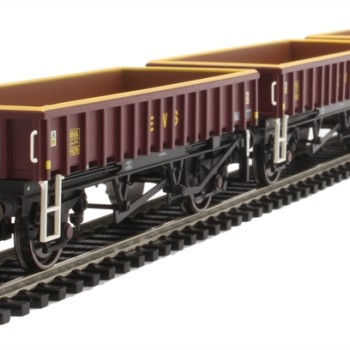 Hornby R60161 3x MHA Ballast Wagon Three Pack EWS - Era 9 OO Scale