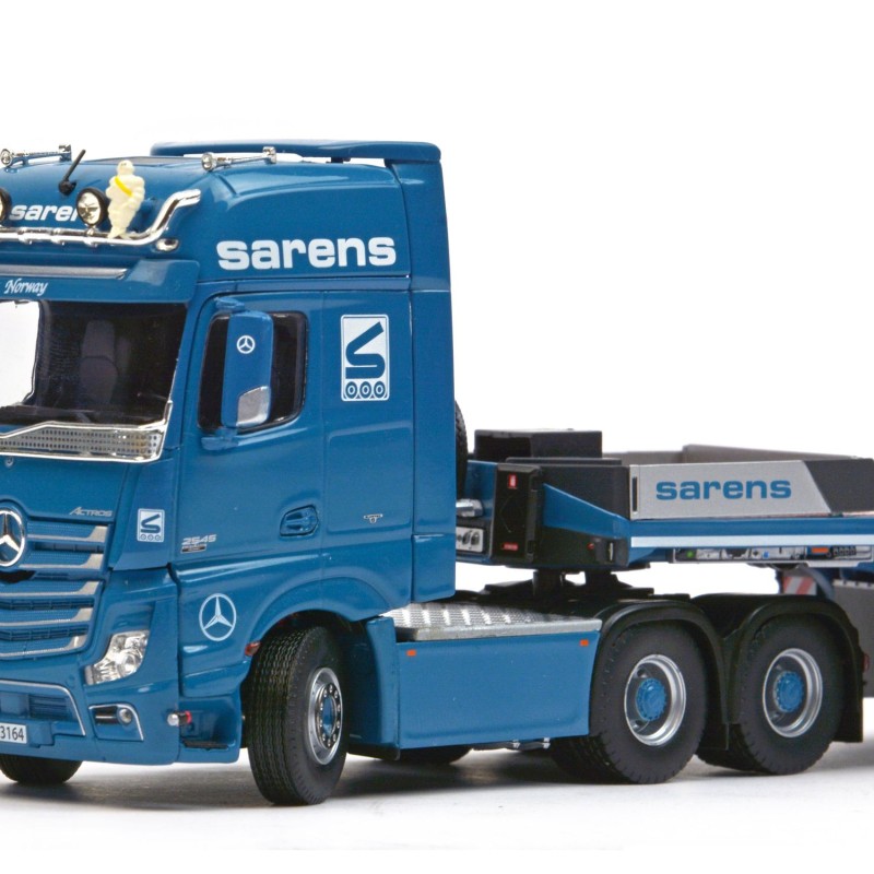 IMC Models 20-1036 Sarens Mercedes Actros2 6x4 with EuroFlex 3axle Trailer - Scale 1:50