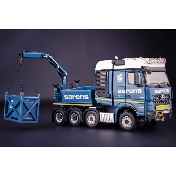 IMC Models 20-1070 Sarens Mercedes Benz Arocs 8x4 Truck With Ballast Box & Fassi Crane & Generator - Scale 1:50