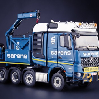 IMC Models 20-1070 Sarens Mercedes Benz Arocs 8x4 Truck With Ballast Box & Fassi Crane & Generator - Scale 1:50