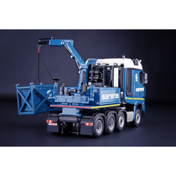 IMC Models 20-1070 Sarens Mercedes Benz Arocs 8x4 Truck With Ballast Box & Fassi Crane & Generator - Scale 1:50