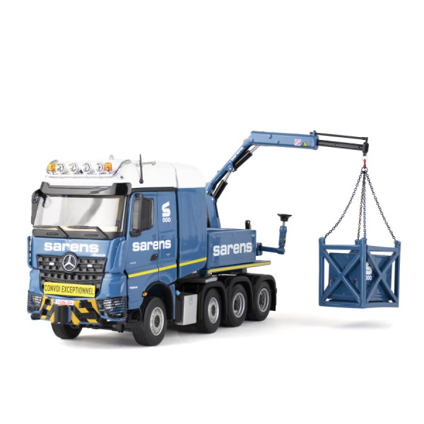 IMC Models 20-1070 Sarens Mercedes Benz Arocs 8x4 Truck With Ballast Box & Fassi Crane & Generator - Scale 1:50