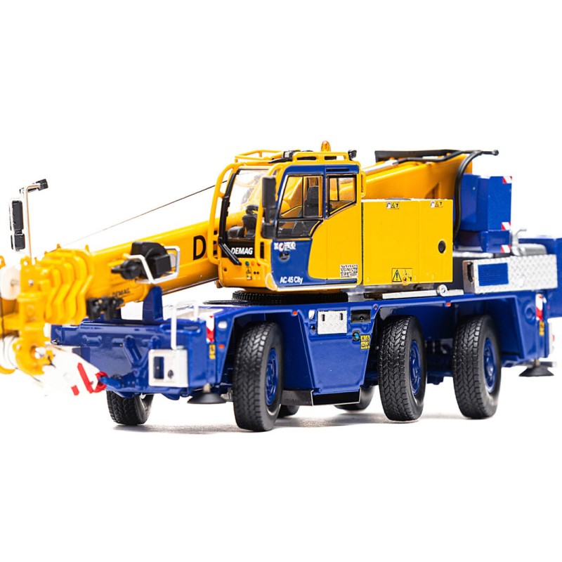 IMC Models 31-0206 Demag Tadano AC 45 City Mobile Crane Large Wheel New Colors - Scale 1:50 