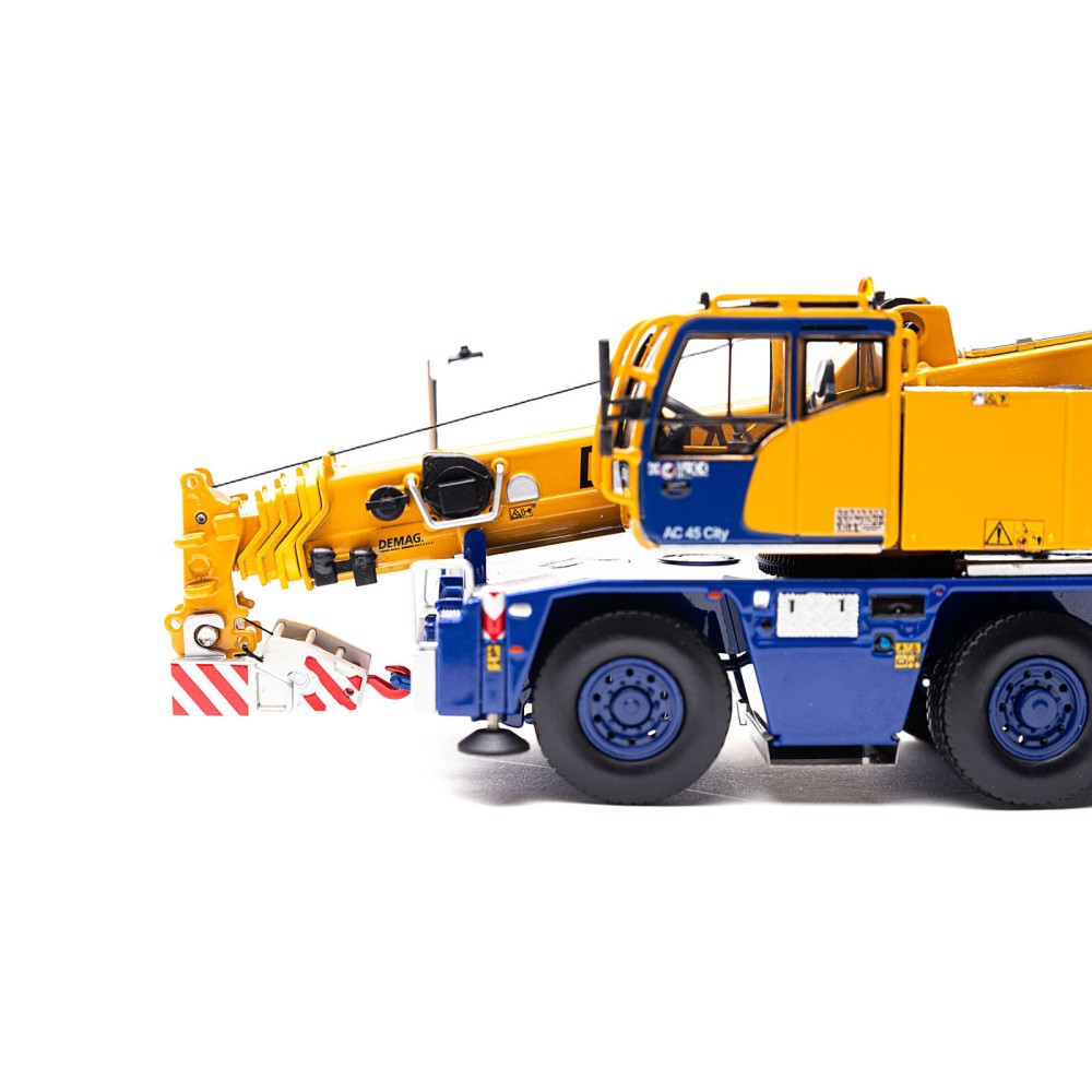 IMC Models 31-0206 Demag Tadano AC 45 City Mobile Crane Large Wheel New Colors - Scale 1:50 