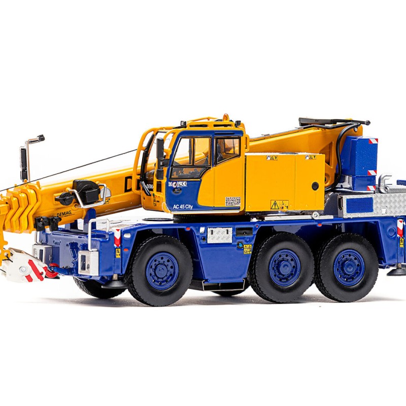 IMC Models 31-0206 Demag Tadano AC 45 City Mobile Crane Large Wheel New Colors - Scale 1:50 