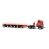 IMC Models 32-0039 Mercedes Benz Arocs Bigspace 6x4 RHD with Nooteboom Ballasttrailer 6 axle - Crane Hire  - Scale 1:50
