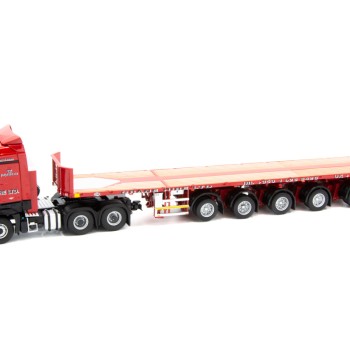 IMC Models 32-0039 Mercedes Benz Arocs Bigspace 6x4 RHD with Nooteboom Ballasttrailer 6 axle - Crane Hire  - Scale 1:50