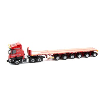 IMC Models 32-0039 Mercedes Benz Arocs Bigspace 6x4 RHD with Nooteboom Ballasttrailer 6 axle - Crane Hire  - Scale 1:50