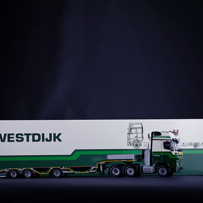 IMC Models 32-0131 Mercedes-Benz Actros 6x4 with Nooteboom OSDS Low Loader - Westdijk B.V.  - 1:50