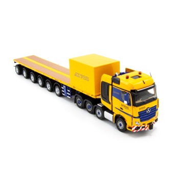 IMC Models 33-0124 Mercedes Actros 8x4 Nooteboom Ballast Trailer Container - Tadano Demag AC 700-9 Support Combo - Scale 1:50