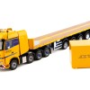 IMC Models 33-0124 Mercedes Actros 8x4 Nooteboom Ballast Trailer Container - Tadano Demag AC 700-9 Support Combo - Scale 1:50