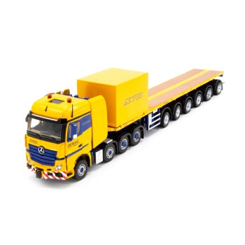 IMC Models 33-0124 Mercedes Actros 8x4 Nooteboom Ballast Trailer Container - Tadano Demag AC 700-9 Support Combo - Scale 1:50