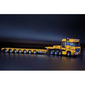 IMC Models 33-0161 Tadano Demag Mercedes-Benz Arocs SLT BigSpace 8x4 with Nooteboom MCO Semi Low Loader 7-Axle - Scale 1:50