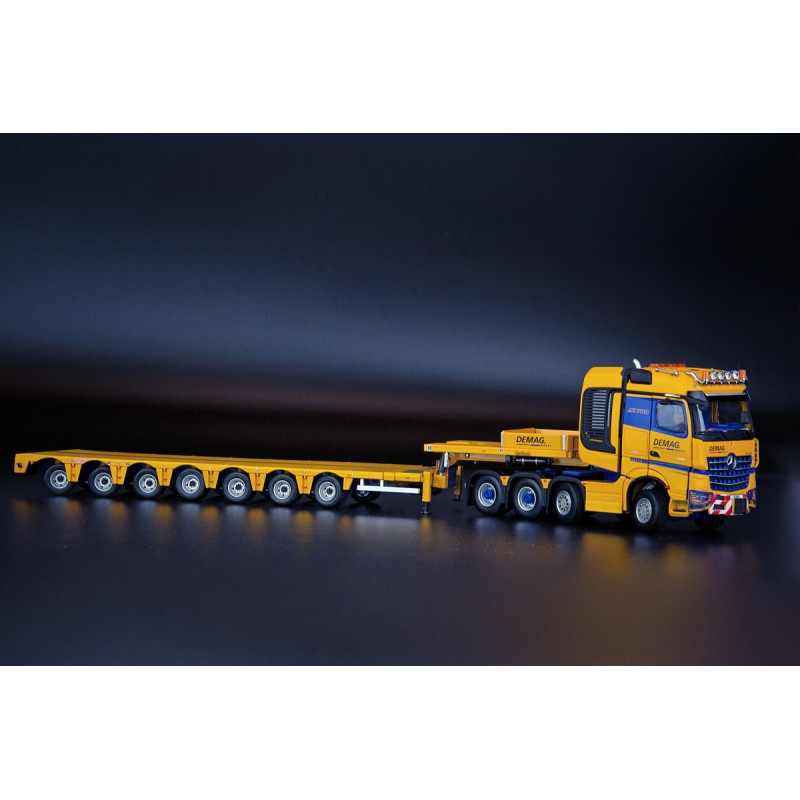 IMC Models 33-0161 Tadano Demag Mercedes-Benz Arocs SLT BigSpace 8x4 with Nooteboom MCO Semi Low Loader 7-Axle - Scale 1:50