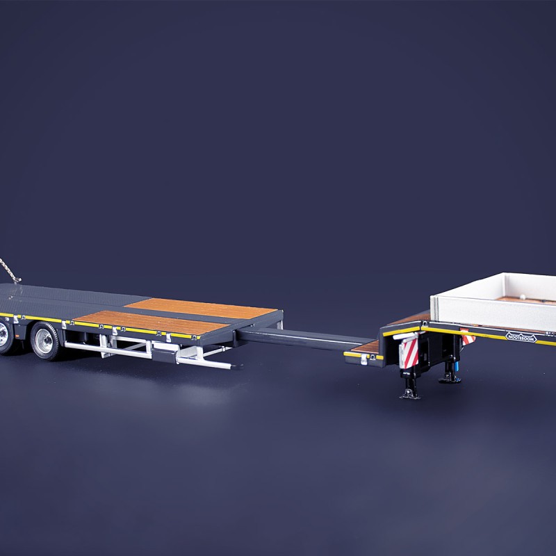 IMC Models 33-0186 Grey Line Nooteboom Extendable 3-axle MCOS Semi Low Loader Trailer - Scale 1:50
