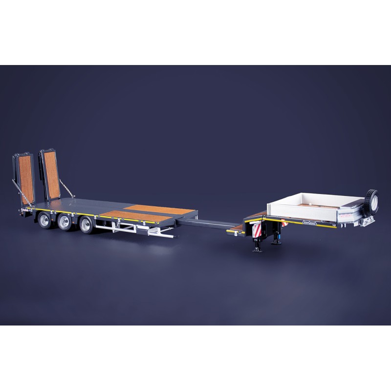 IMC Models 33-0186 Grey Line Nooteboom Extendable 3-axle MCOS Semi Low Loader Trailer - Scale 1:50