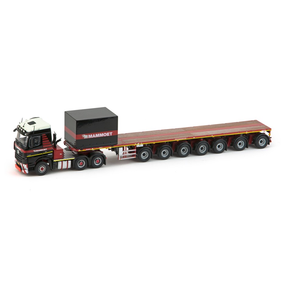 IMC Models 410202 Mammoet Mercedes Benz Arocs Streamspace 6x4 Nooteboom Ballasttrailer 7 axle + Ballast Box  - Scale 1:50