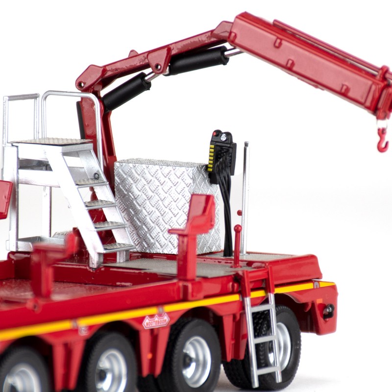 IMC Models 410256 Mammoet Mercedes-Benz Arocs 6x4 Truck Nooteboom 7 axle Low Loader Fassi F32A Crane  - Scale 1:50